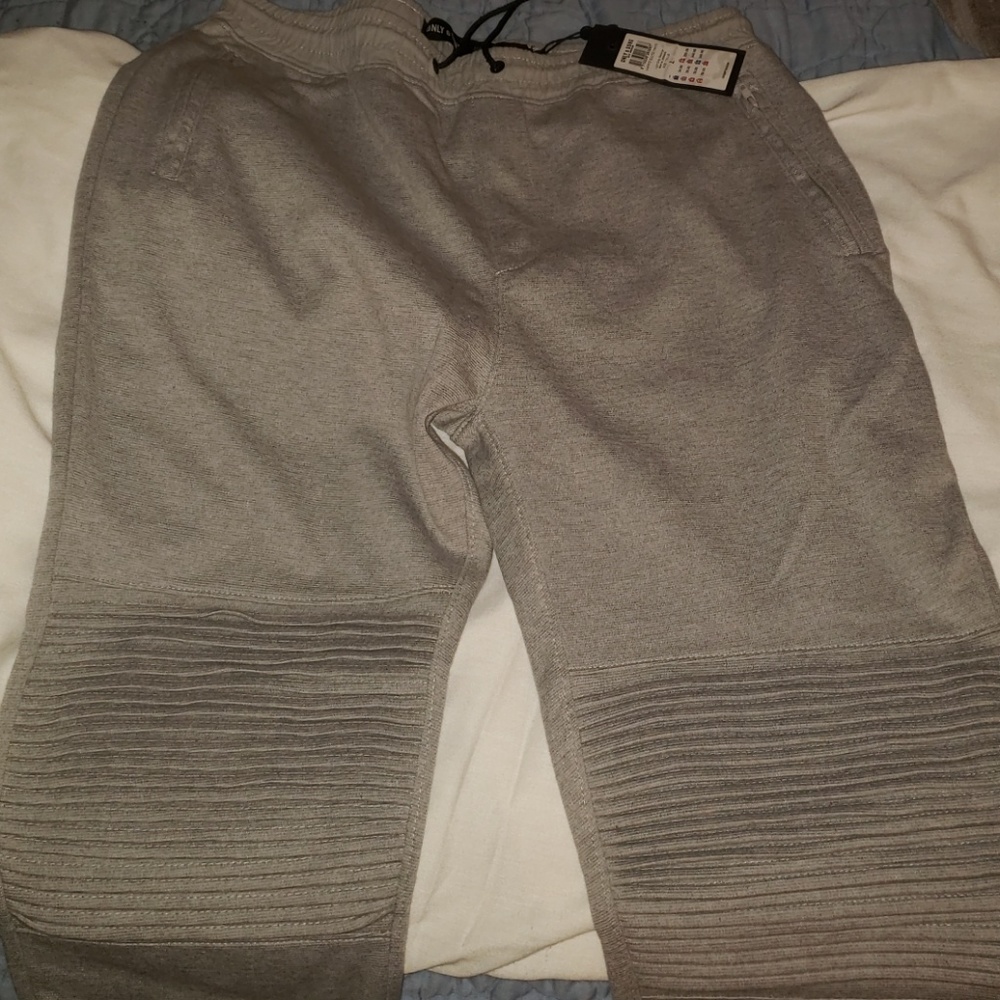 Joggers gray L new moto style
